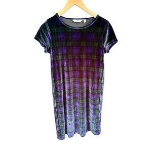 Vineyard Vines Blackwatch Velvet Madaket Dress Womens XXS Plaid Preppy